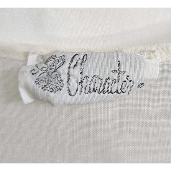 Vtg Character Pink Semisheer Sleeveless Lightweight Cottagecore Nightgown Medium - Picture 7 of 8